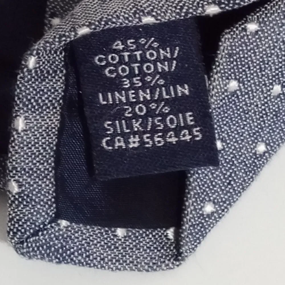 Gray Polka Dot Silk Tie